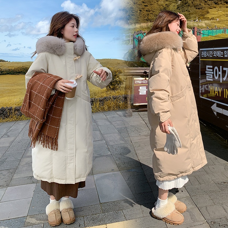 特大サイズダウンコットンコート女性のための 2024 冬の新韓国スタイルルーズミッドレングスソリッドカラーコットンコート女性のための