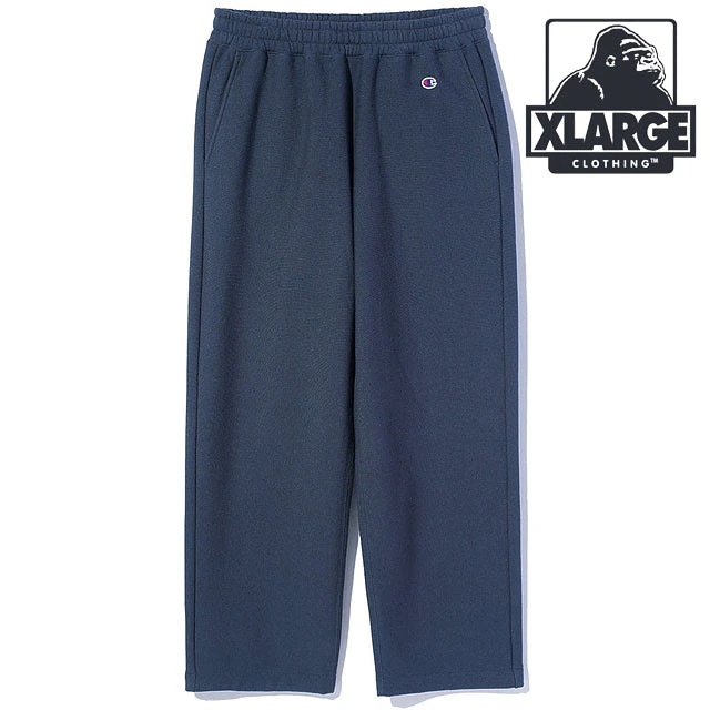メンズ リバースウィーブ ワイドスウェットパンツ [101254031019] ボトムス ロングパンツ 長ズボン コラボ NAVY 正規取扱店