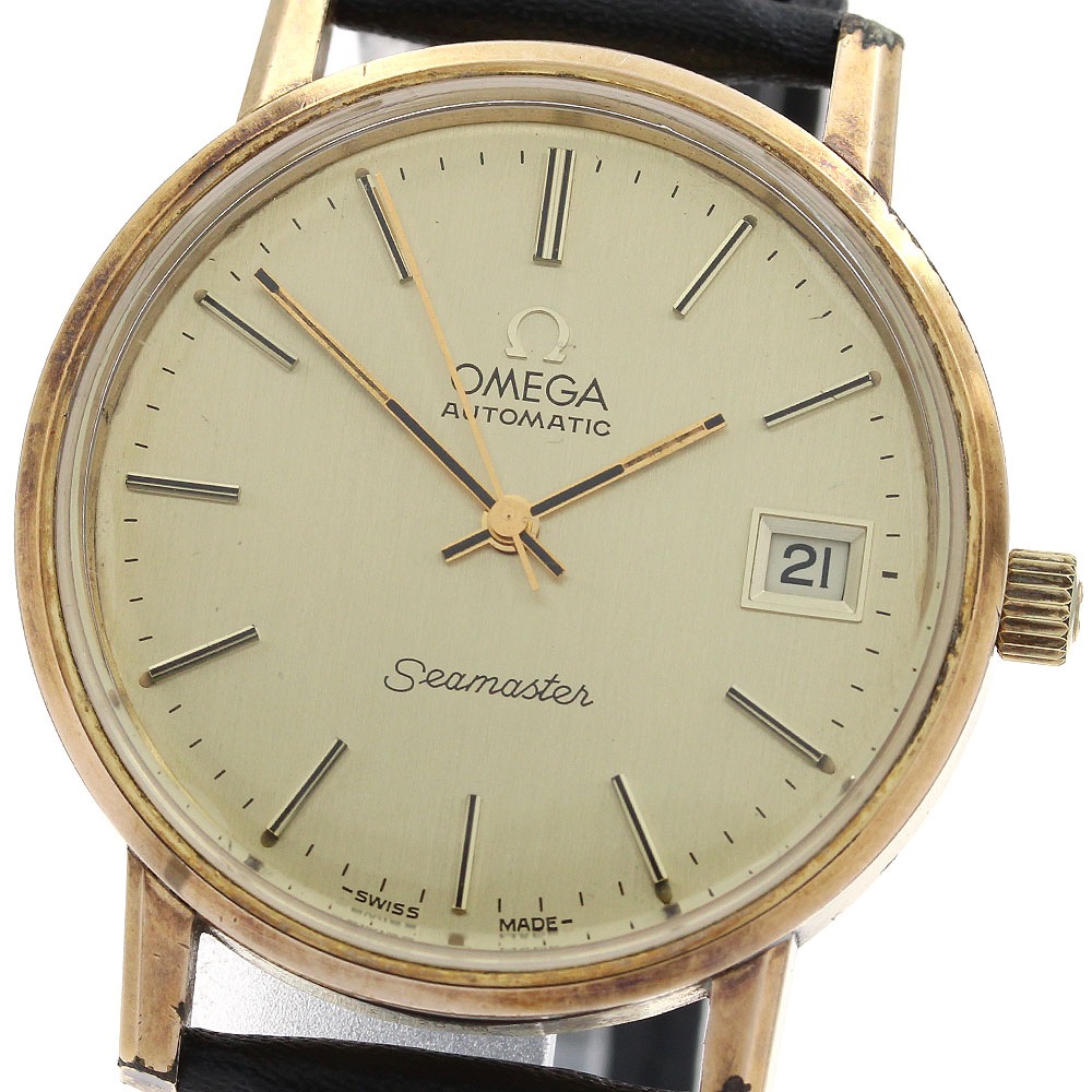 オメガ OMEGA 166.0202 シーマスター デイト cal.1010 自動巻き メンズ _907591【中古】