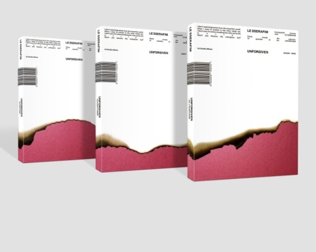 SET(アルバム3種) 르세라핌 (LE SSERAFIM) - 1st Studio (UNFORGIVEN) 限定盤