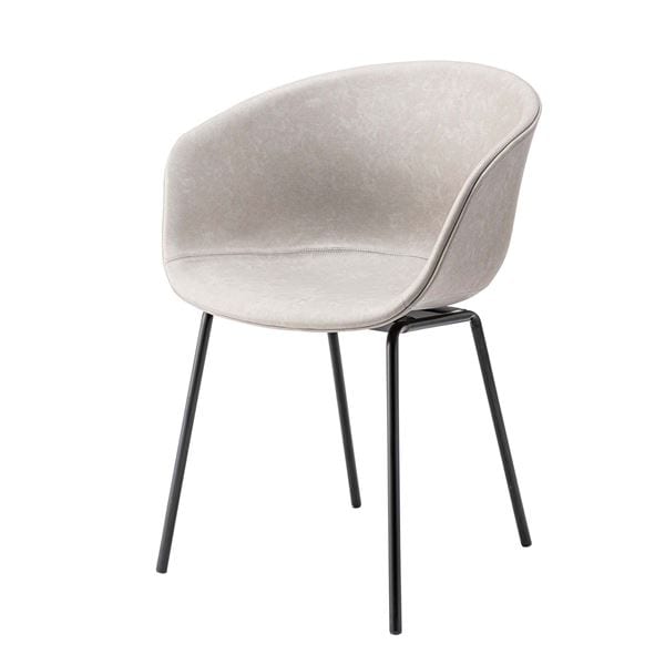 アームチェア 約W60xD52.5xH80xSH47cm ライトグレー 組立品