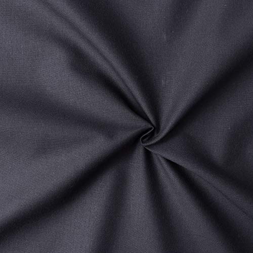 日本紐釦貿易(Nippon Chuko) エイティスクエア 無地 生地 綿100% シャーティング チャコール ブラック系 巾約108cm×9m切売カット KD4630-262-9M