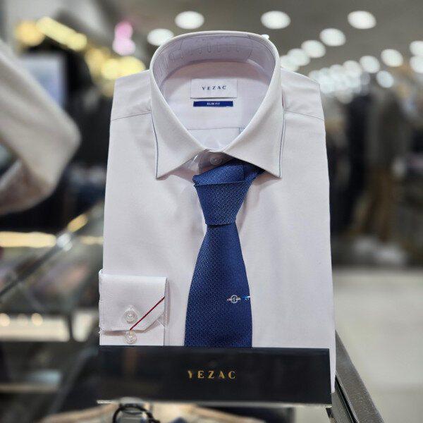 YJESF3969/NY 丸いワンポイント クリスタル 婚礼用 シルク ネクタイ_DG 7,851円