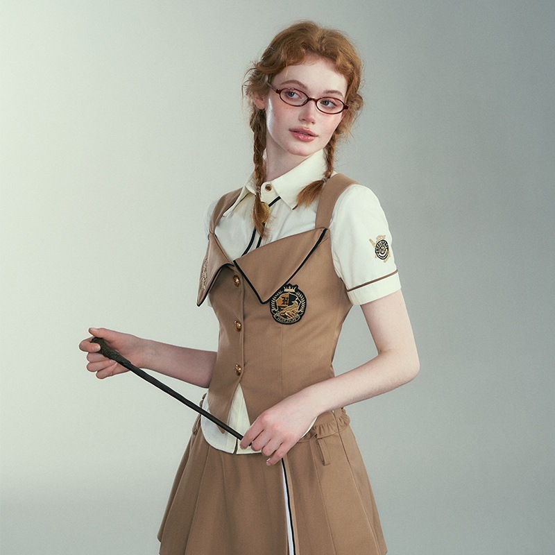 【送料無料】ハリーポッター共同ブランドウエストベスト 2025 新しいスリムで多用途なカレッジスタイル