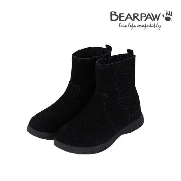 （BEARPAW）MARINA 牛革チェルシーブーツ ブラック 0808001QC
