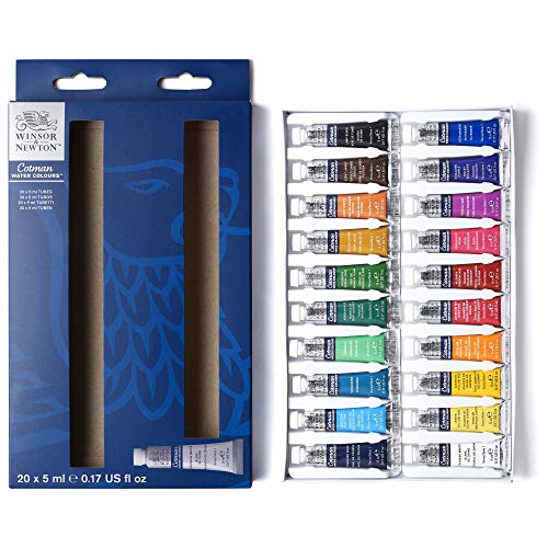 水彩絵の具 (Cotman (コットマン), チューブ - 20色 x 5ml)