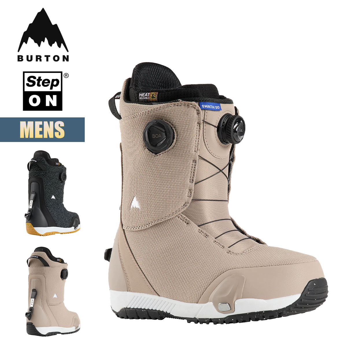 ステップオン ブーツ メンズ 24-25 スワス W25JP-214281 Mens Swath Step On Snowboard Boots スノーボードブーツ ダイヤル式 ダブルボア