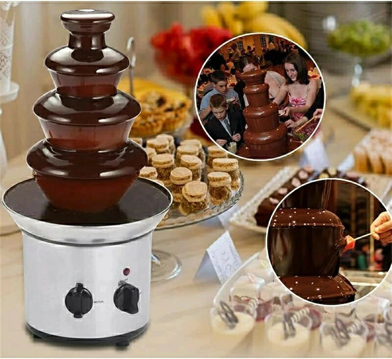 チョコレートタワー タワー チョコレート チョコレートファウンテン機 ステンレス製 家用