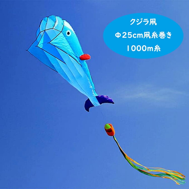 Φ25cm 凧揚げ カイト クジラ 凧 アウトドア 子供 凧のおもちゃ 動物 大人 面白い 凧セットその他