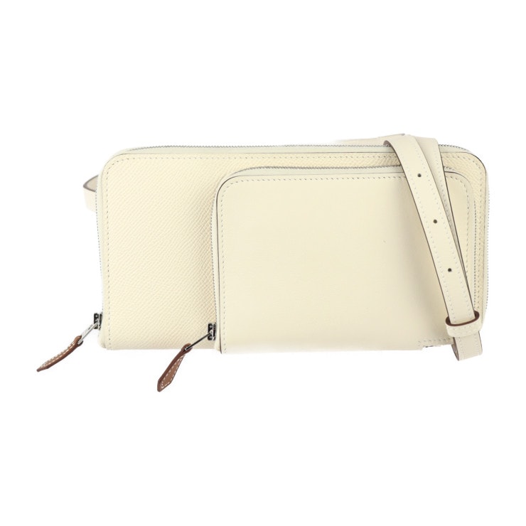 新古未使用展示品 HERMES エルメス ショルダーバッグ エプソン スイフト ナタ シルバー金具 ラウンドファスナー ウエストバッグ ウエストポーチ マルチケース 長財布 U刻 本物保証 中古