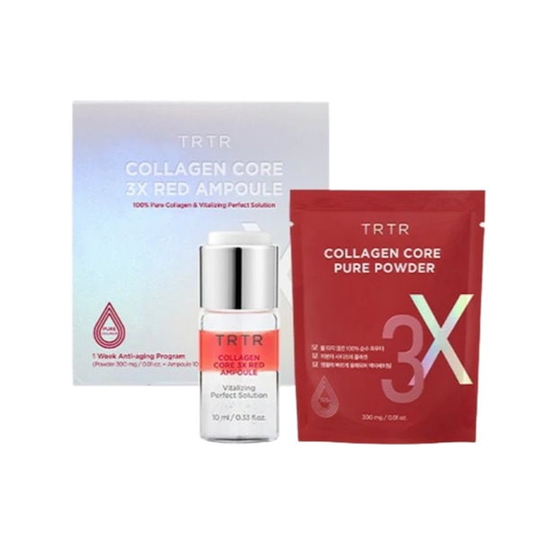 TIRTIR コラーゲンコア3X レッドアンプル 1週間分 COLLAGEN CORE 3X RED  AMPOULE/100%純粋コラーゲン/低分子コラーゲン /5秒吸収