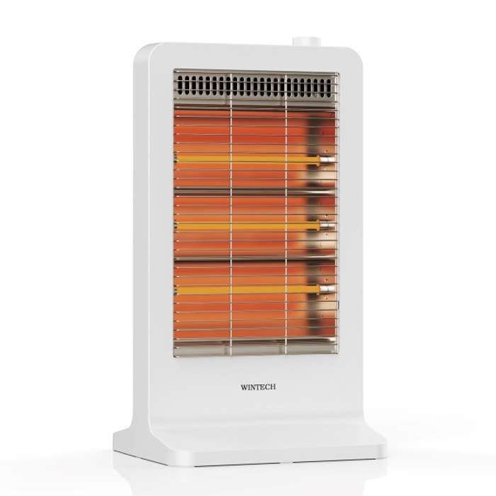 電気ストーブ 900W 石英管電気ストーブ KEH-900 ホワイト