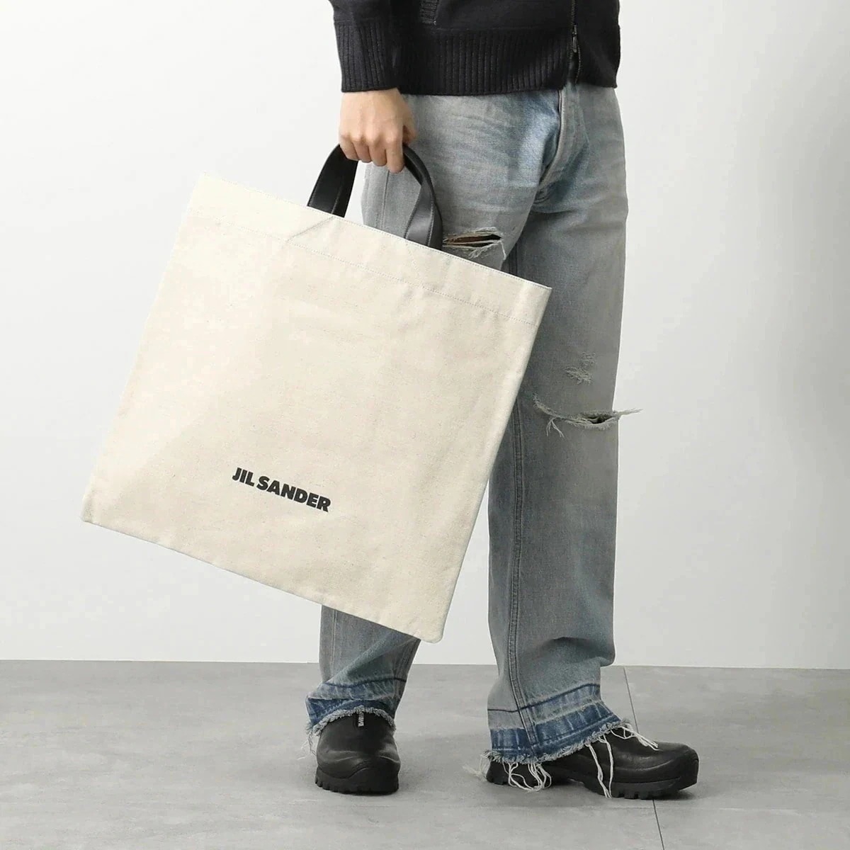 JIL SANDER ジルサンダー トートバッグ BOOK TOTE SQUARE ブックトート スクエア J07WC0024 P4917 メンズ ロゴ 鞄 2