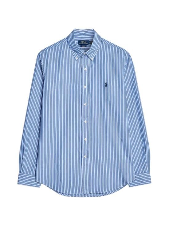 POLO RALPH LAUREN Men Long Tops 710 B15 595 005 MEDIUM BLUE WHITE