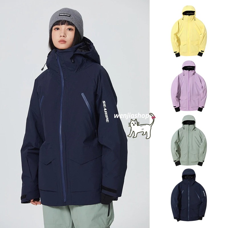 スノーボードウェア 4カラー ジャケット アウター メンズ レディース 男女兼用 2023 2024新作 トップス スノボウェア スノーウェア スキーウェア スノボーウェア 韓国風 防風 防水 防寒