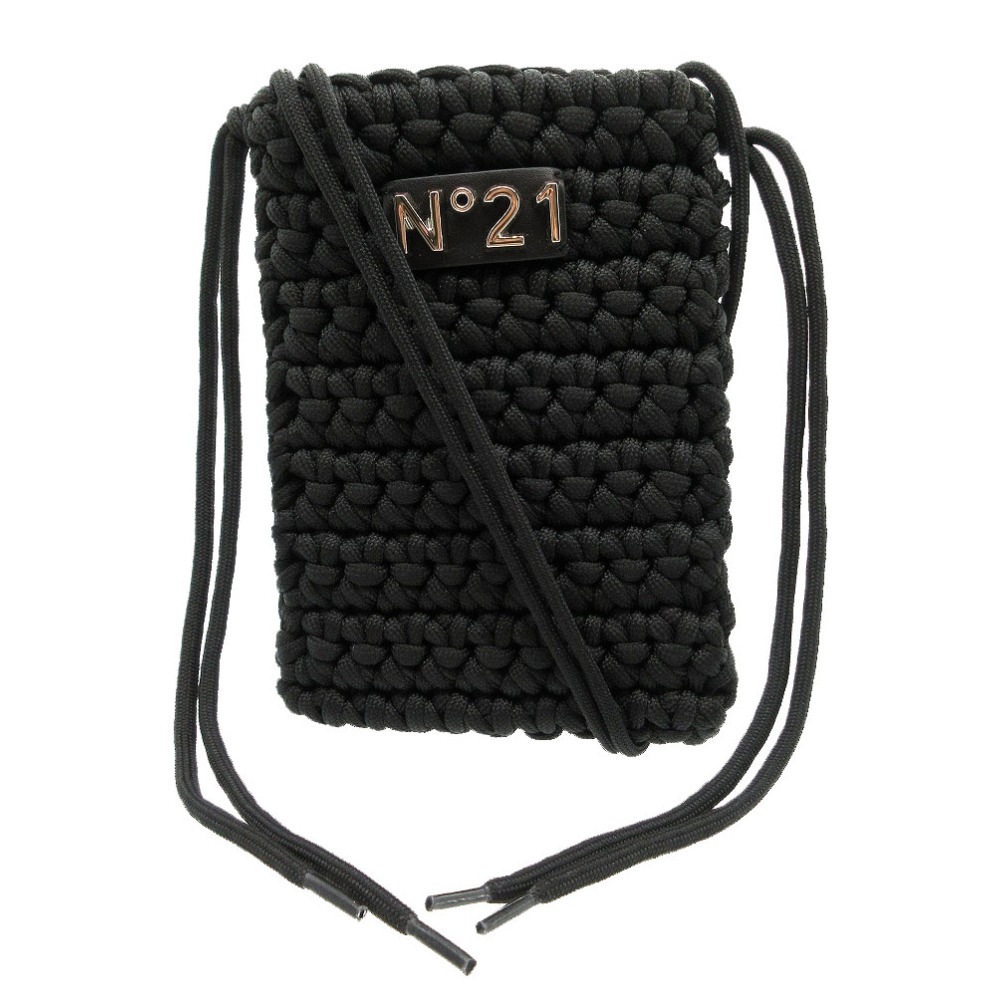 新品同様 ヌメロ ヴェントゥーノ N21 ショルダーバッグ ナイロン/レザー/ナイロン ブラック 2185【中古】 レディース 14,025円