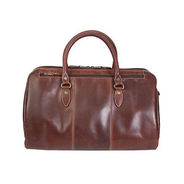 Canyon Outback Leather Goods， Inc. Niagara Duffel Bag Weekender Carry On Bag 18-Inches Brown 並行輸入品