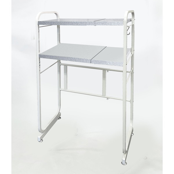 アイエルシー株式会社 KPG-4002WH 伸縮式キッチンペールラック2段ガルバタイプ グランホワイト メーカー直送 34,639円