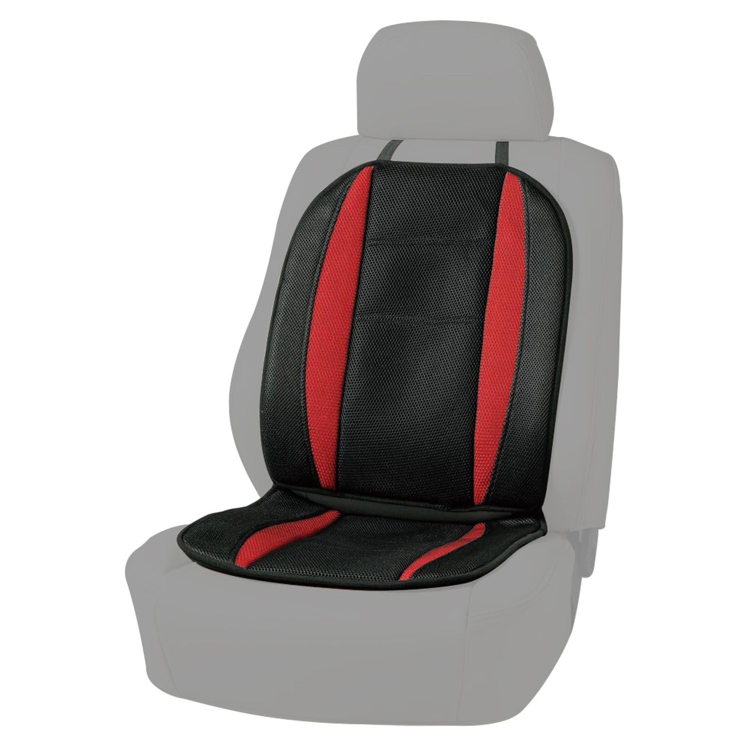 ボンフォーム シートクッション デザインメッシュ 軽/普通車 ダブル ストッパー付き ダブル45x95x2cm レッド 5273-07R 89759