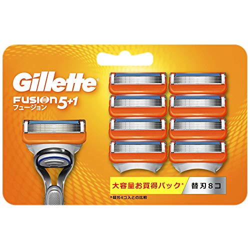 フュージョン5+1 マニュアル 髭剃り カミソリ 男性 替刃8個入パック 5,376円