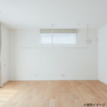 森田アルミ工業 天井付け物干し kacu（カク） ホワイト KAC289E-WH