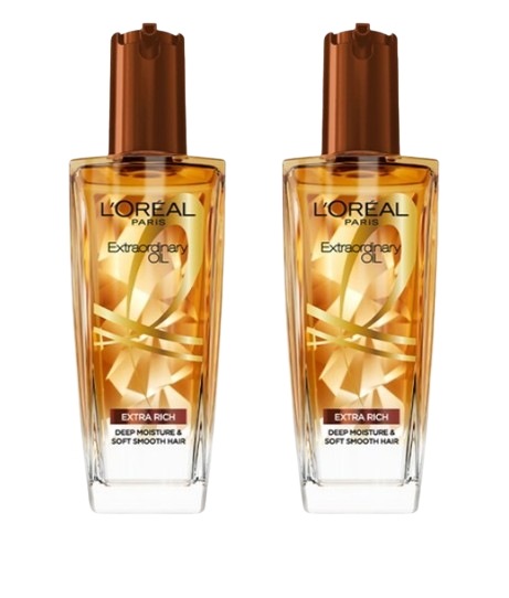 エクストラオーディナリー ヘアオイル リッチブラウン 100ml 2個 高保湿マルチオイル 濡れた髪乾いた髪兼用 スタイリング対応 熱機器前後使用可能 ココナッツヤシオイル配合 ビタミンナムシオイル