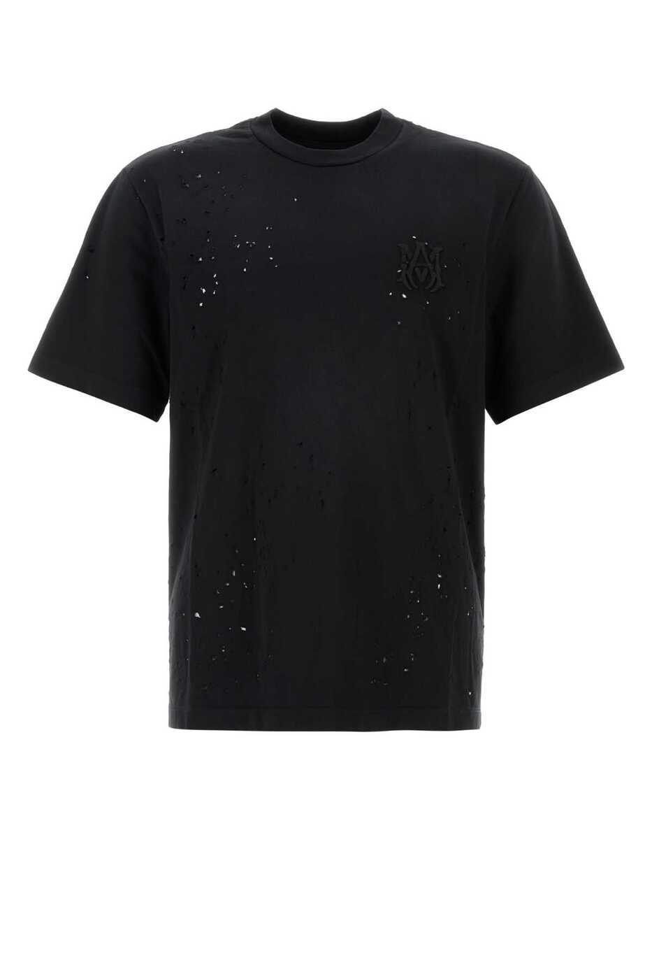 AMJYTE1059 BLACK ブラック 春夏2025 Tシャツ メンズ ia