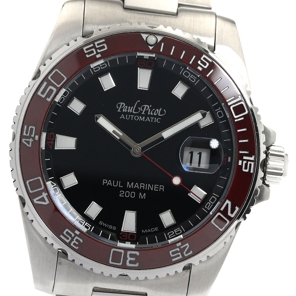 ポールピコ PaulPicot 4352 ポールマリナー クロノグラフ 自動巻き メンズ _879285【中古】
