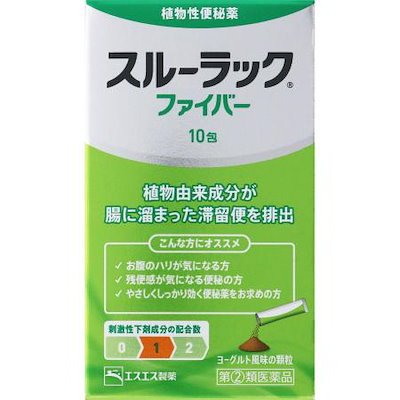 他サイト： 【第(2)類医薬品】スルーラック ファイバー 10包　エスエス製薬　便秘の商品画像