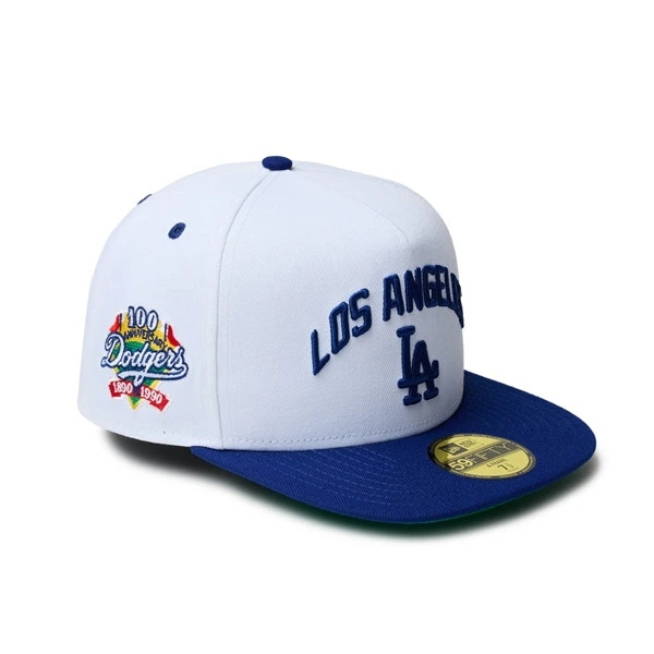 NEWERA CAP ニューエラ キャップ 59FIFTY A-Frame Dodgers Pack ロサンゼルス・ドジャース ホワイト ダークロイヤルバイザー メンズ 男性 帽子 ハット 小物 国