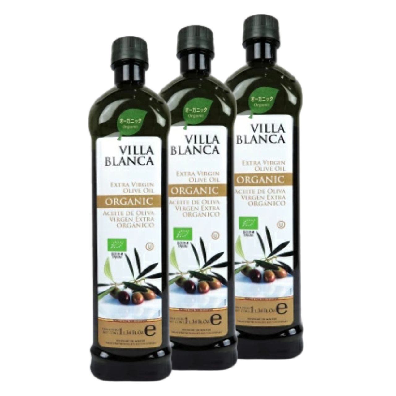 ヴィラ ブランカ オーガニック エクストラバージンオリーブオイル PET 1000ml nakato 3本 ヴィラブランカ VILLA BLANCA 有機JAS 有機栽培