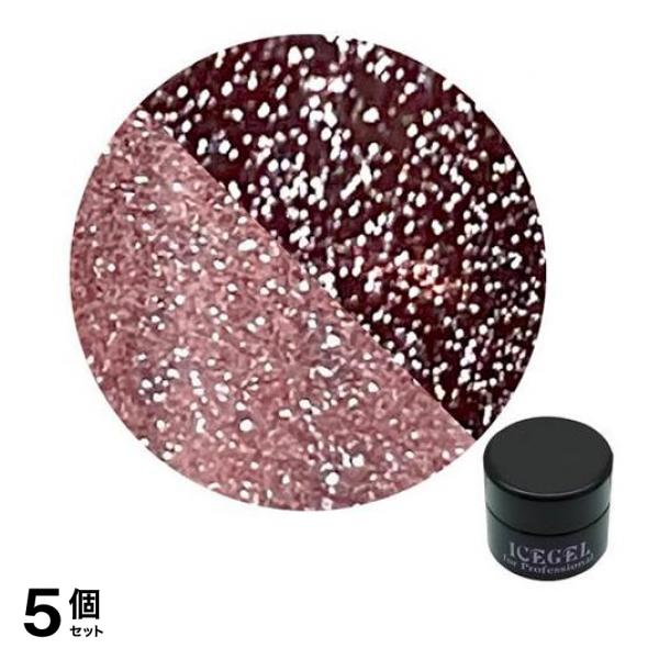ICEGEL(アイスジェル) A BLACK オンオフジェル 1199 フラッシュ ロジー 3g 5個セット