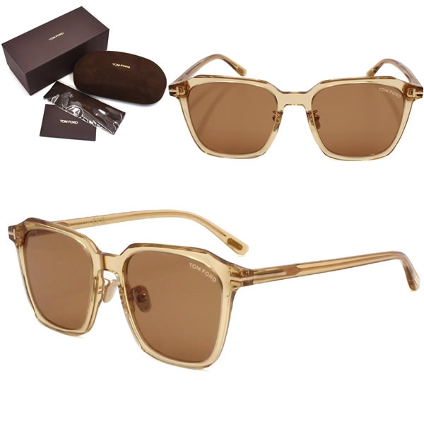 サングラス FT0971-K/S 45E 54 サングラス EYEWEAR アジアンフィット ブラウン クリア メンズ レディース ユニセックス