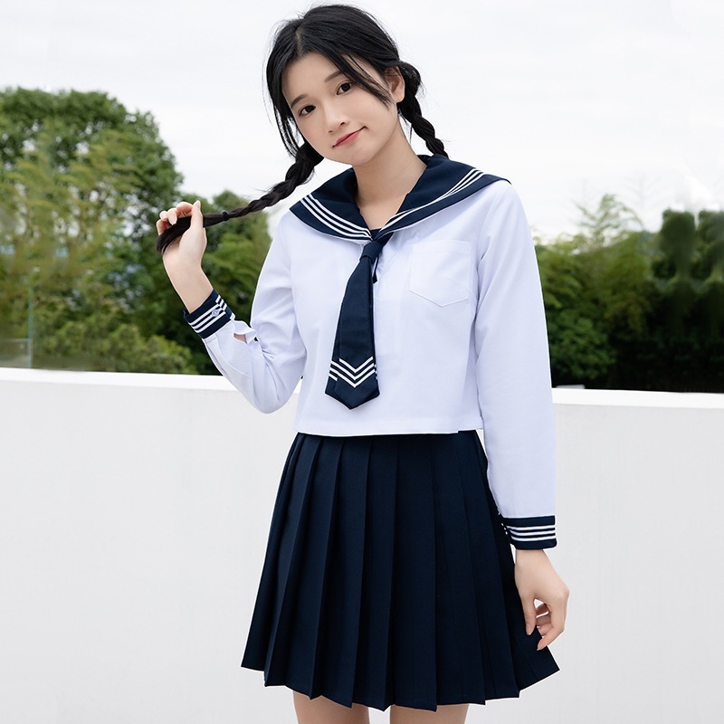 【1つ買うと10つ無料】ネクタイホワイト3スーツjkユニフォームスクールフィーティセットプリーツスカートアカデミースタイル