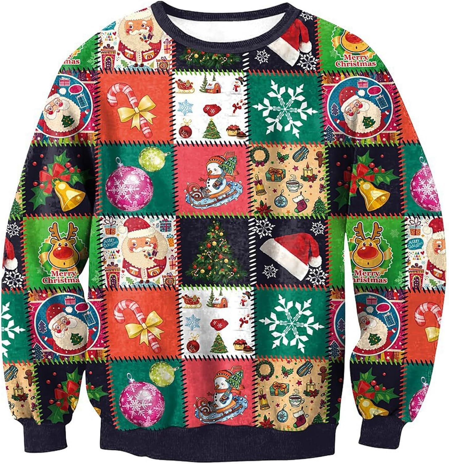 長袖 丸襟 メンズ 猫柄 ヘラジカ柄 サンタクロース 3D パーカー プリント フルオーバー トレーナー 春秋用 肌触りがいい 吸汗 きれいめ 個性的 欧米風 面白 レトロ トレーニング 旅行 クリス