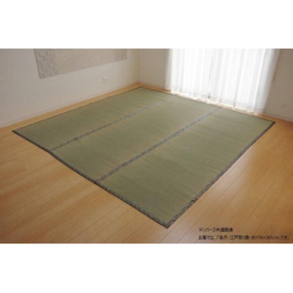 純国産い草 上敷き カーペット 糸引織 「湯沢」 江戸間3畳 約176×261cm 1010050012302
