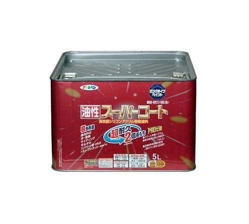 （まとめ買い）油性スーパーコート 5L アイボリー [x3缶セット]