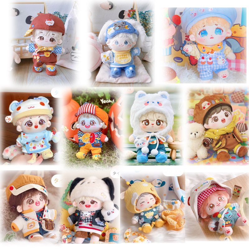 15cm 20cm ミニ洋服 ぬいぐるみ用服 日常服人形韓国ファッションアイドル衣装かわいい　セット kpop