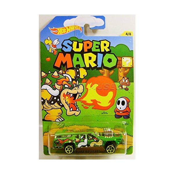 Hot Wheels 2016 Super Mario Cruise Bruiser (Bowser) 4/8, Green Diecast 並行輸入品