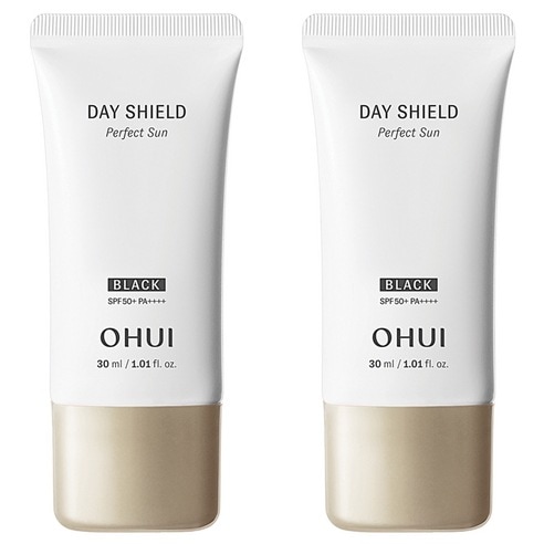 デイシールドパーフェクトサンクリームブラックSPF50+ PA++++ 30ml 2個 トーンアップ効果 化粧下地兼用