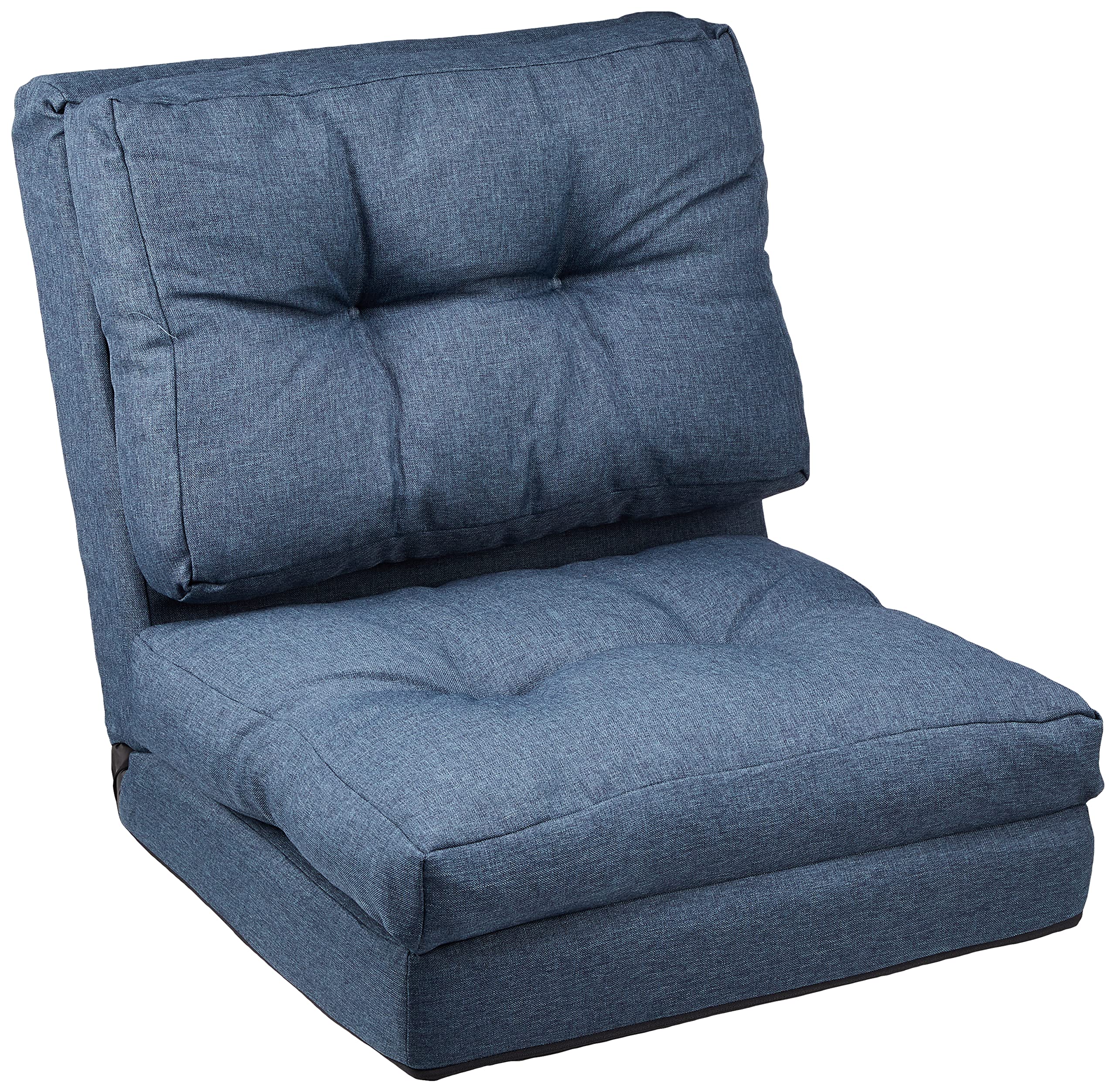 アイリスプラザ ソファーベッド マルチに使える3WAY 幅60cm 14段階リクライニング 座椅子 1人掛け ソファ 折りたたみ 折り畳み 幅約60奥行約66-205高さ約12-61cm CG-4A