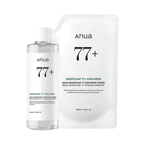 ドクダミ 77 スージングトナー 350ml 1個（+リフィル350ml 詰め替えパック）