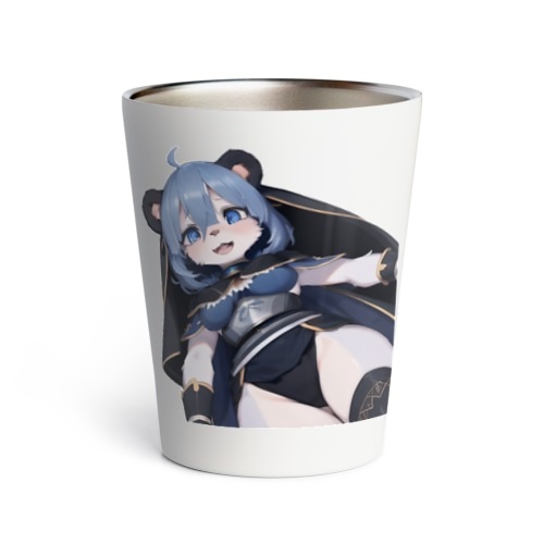 【文字入れ可能受注生産】パンダの女の子　マーガレット サーモタンブラー