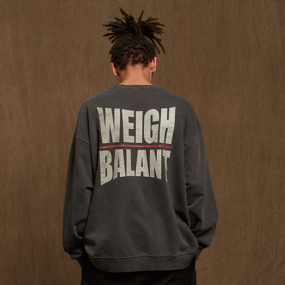 ピグメント·ウェイト·オン·イシュー·スウェットシャツ - ダークグレー