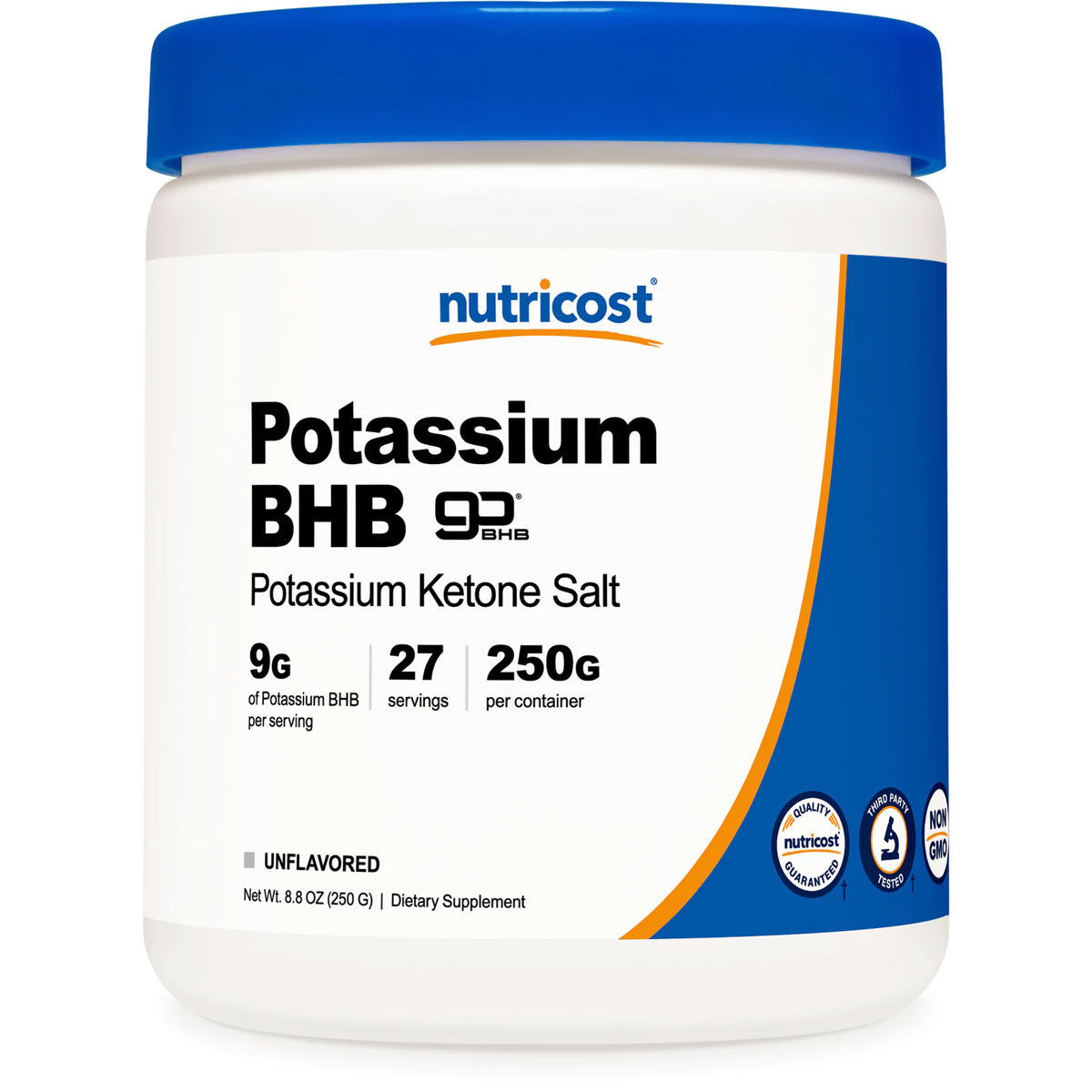 [USA] Nutricost ニュートリコスト Ketone BHB Salt (Potassium) Powder 無味 (250 GM)