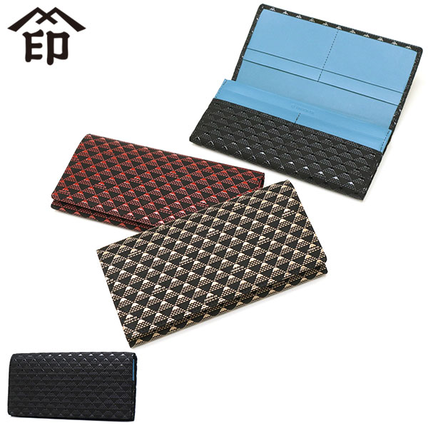 長財布 レディース メンズ 薄い 財布 本革 革 鹿革 軽い 軽量 スリム 小銭入れ 小銭入れあり カード おしゃれ 革財布 漆 富士山 印伝屋 上原勇七 甲州印伝 日本製 たかね 束入M 2808