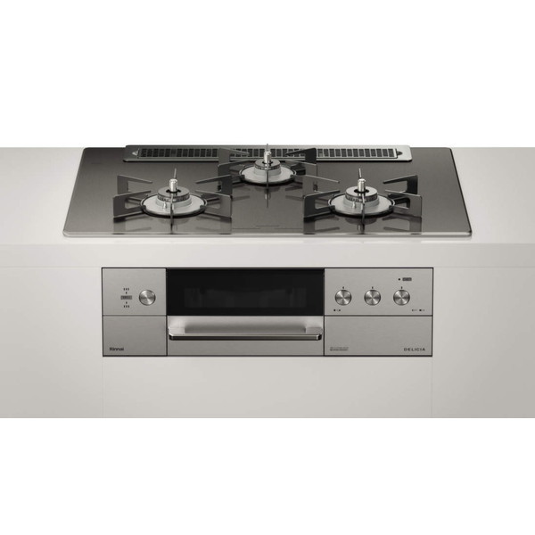 RHS71W30E15RCASTW-LP ステンレス DELICIA(デリシア) [ビルトインガスコンロ (プロパンガス用3口左右強火力タイプ幅75cm)]