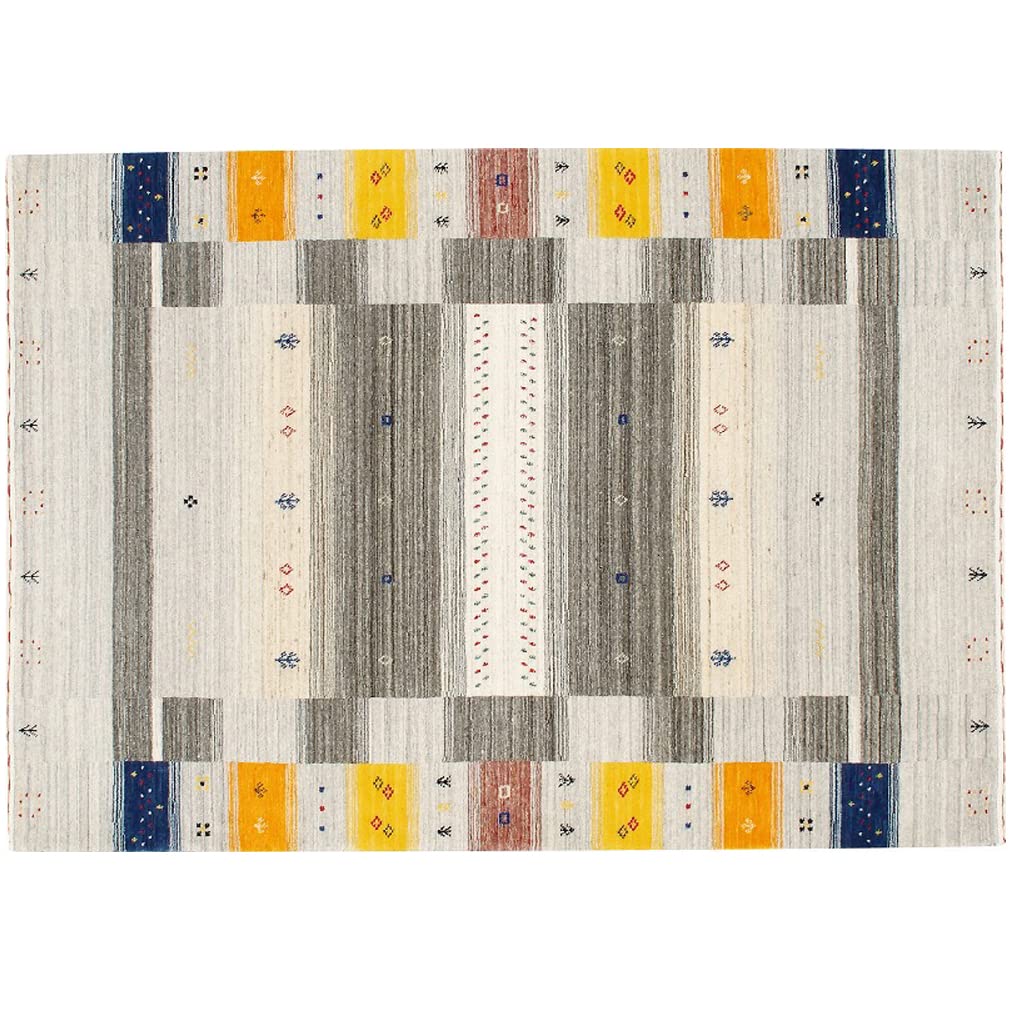 【正規品】 PREVELL (プレーベル) ファインギャベ ウールラグ 玄関マット Collection of INDIA 50X80 781/MULTI インド製