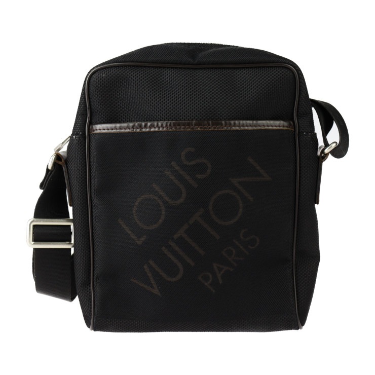 LOUIS VUITTON ルイ ヴィトン ショルダーバッグ M93223 シタダンNM ダミエジェアンキャンバス レザー ブラック ブラウン シルバー金具 メッセンジャーバッ【本物保証】