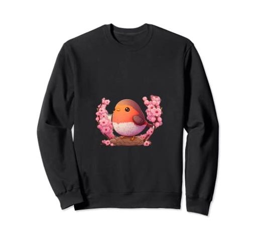 ユニーク 目を引くレッドロビンオーブ 桜 カワイイ トレーナー 5,129円